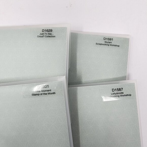 Close To My Heart My Acrylix Stamp Lot 12 Sets Alphabet Assorted Designs New - Picture 5 of 7